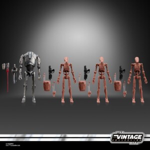 Super Battle Droid and Battle Droids (Geonosis) The Vintage Collection 2026 action figures