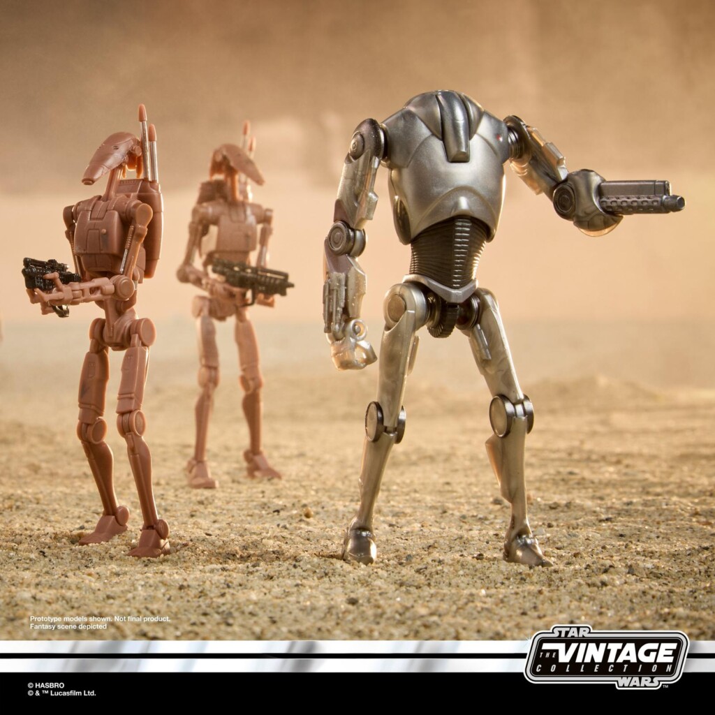Super Battle Droid and Battle Droids (Geonosis) The Vintage Collection 2026 action figures
